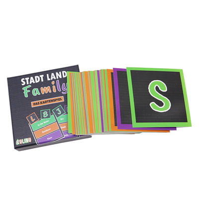 comprar Logotipo personalizado Juego de cartas de revisión de matemáticas Impresión Manufactura de aprendizaje temprano Flash Card Set para niño con caja online manufacture