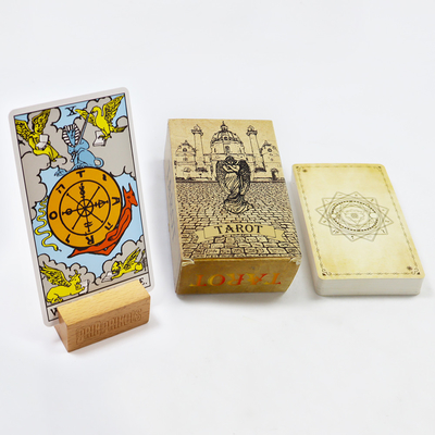 comprar Proveedor confiable de cartas de alta calidad personalizadas para el jinete de tarot, viaje espiritual, exquisitos conjuntos de tarot. online manufacture