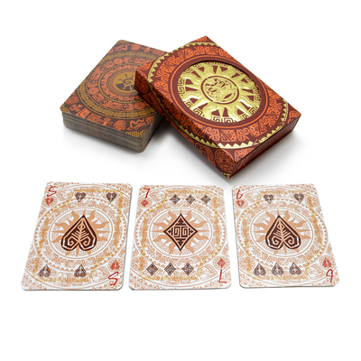 comprar Diseño de tarjetas de juego personalizado de venta caliente propio logotipo patrón artístico de calidad de papel tarjetas de juego juego de cartas en caja online manufacture