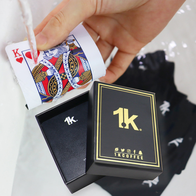 comprar Tarjetas de juego de PVC personalizadas Limpias y doradas Tarjetas de póquer Frías Negras Creativas Durables online manufacture