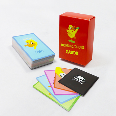 comprar Tarjetas de juego personalizadas Impresión de diseño personalizado para la fiesta de bebidas de pato Juego de papel divertido online manufacture