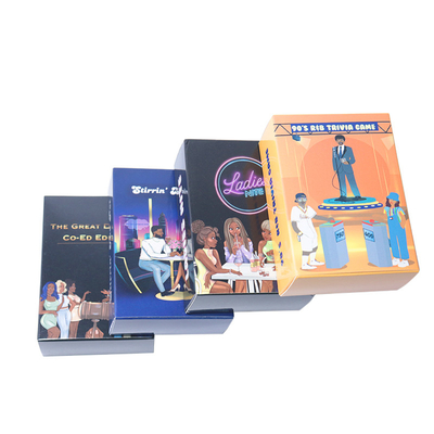 comprar Niñas Fiesta para adultos Juego de crimen personalizado Superficie de tarjetas Laminado de acabado Arte formato AI online manufacture