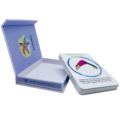 comprar Diseño personalizado de cartas de yoga pose para el juego de la familia material de papel y aprendizaje educativo online manufacture