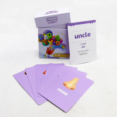 comprar Letras impresas Flash Card Aprendizaje Para Niños Diseño de logotipo personalizado Juguete de inteligencia online manufacture