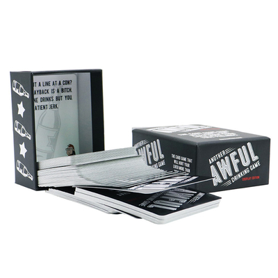 comprar Diseños personalizados Imprimir Juego de Bebidas Tarjetas de Preguntas Deck Para Servicio de Impresión de Cajas para Adultos online manufacture