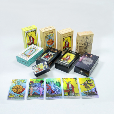 comprar Juego de adivinación para principiantes 78 cartas de tarot en diferentes idiomas con guía online manufacture