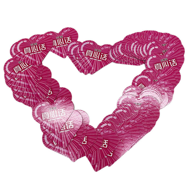 comprar Forma de corazón jugando cartas de afirmación con caja Impresión personalizada Desgin en blanco Tarjetas de afirmación positiva diaria a granel online manufacture