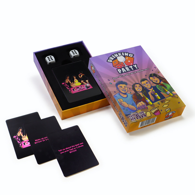 comprar Contenido personalizado Juego de mesa Fiesta de bebidas Juegos de cartas para adultos Finalización de superficie personalizada en formato de obras de arte PDF online manufacture