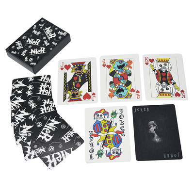 comprar Cartas de juego con núcleo negro de 310 g/m² impresas a medida, suministros para casino para juegos de póquer online manufacture