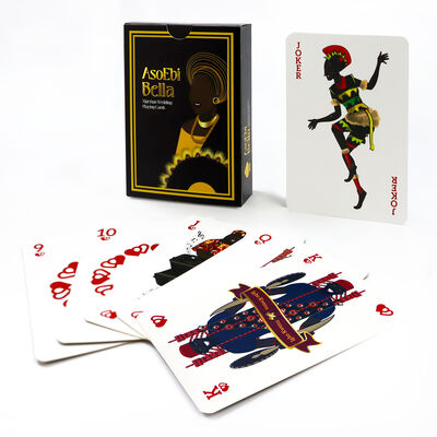 comprar Tarjetas de juego impresas personalizadas con borde dorado y logotipo personalizado en tamaños personalizados para póker y entretenimiento de juegos online manufacture