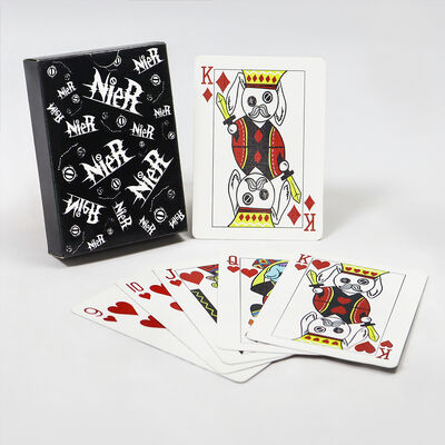 comprar Deck de póquer de cartas de juego de papel de núcleo azul negro con caja y logotipo personalizado online manufacture