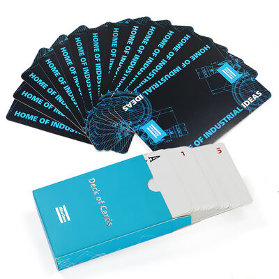 comprar Venta al por mayor de tarjetas personalizadas con logotipo personalizado en caja de plástico e impresión CMYK online manufacture