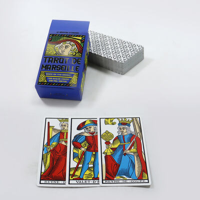 comprar Tarjetas de Tarot de diseño personalizado con CMYK 4 Impresión offset a color y embalaje de envoltura encogida online manufacture