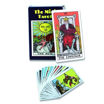 comprar Tarjetas de Tarot impresas a medida con guía en papel negro de 310 gramos online manufacture