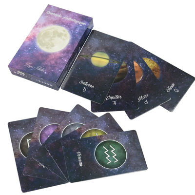 comprar Diseño personalizado de 310 gramos de papel de núcleo negro Tarot imprimible con guía incluida online manufacture