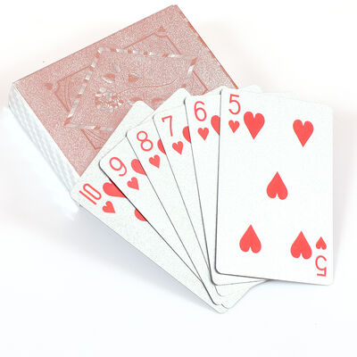 comprar 54 cartas de póker personalizables, portátiles, duraderas, clásicas, reciclables, de lujo, de plástico online manufacture