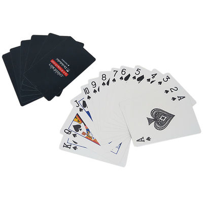 comprar naipes plásticos del casino de 57x87m m con la impresión de encargo Logo Barcode online manufacture