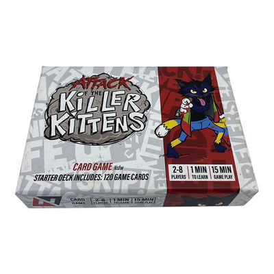 comprar tarjetas de juego imprimibles plásticas del Pvc de 0.35m m, papel de imprenta de encargo de las tarjetas de juego del asesino online manufacture