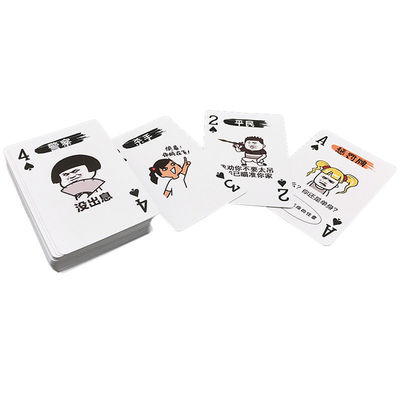 comprar 100 naipes de encargo de los moldes, tarjetas plásticas del póker de 63x88m m online manufacture