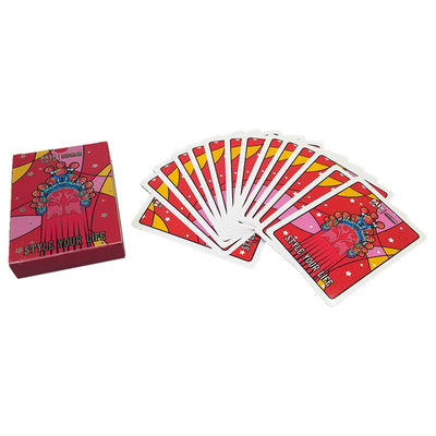 comprar Barnizar tarjetas personalizadas del póker, tarjetas de encargo del puente de 57*87m m online manufacture