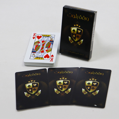 PMS Color Pvc Impermeable Juego de cartas Deck de publicidad Juego de póquer Tarjetas Logotipo personalizado