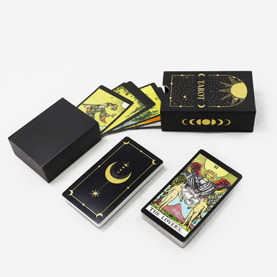 Impresión personalizada de las cartas de tarot originales de Sol Negro Impresas para hacer que el jinete ruso sea lujoso