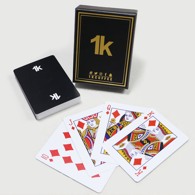 0.3mm Impermeable de plástico cartas de juego Logotipo personalizado Publicidad Deck de cartas de póquer