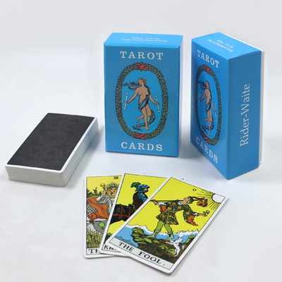 Venta al por mayor de alta calidad de venta caliente de tarjetas de tarot de oráculo personalizado Tarjetas de juego de mesa de impresión con guía