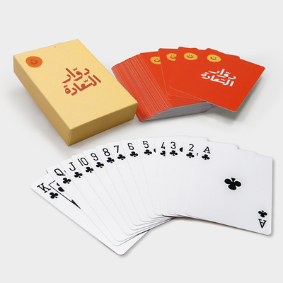 Impresión a granel a medida a todo color de PVC juego de cartas flash de póquer de plástico diseño de su logotipo de cartas de juego