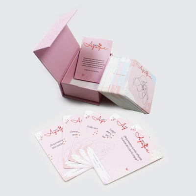 Juego de cartas de afirmación diaria personalizado para parejas Servicios de impresión personalizados