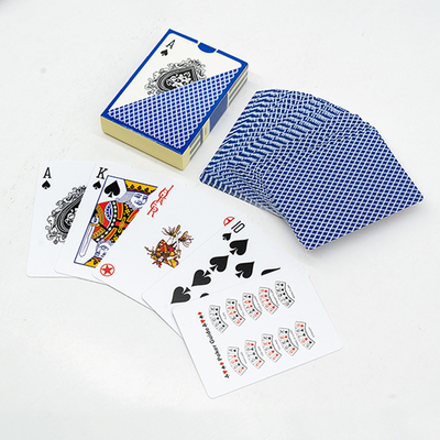 Puertas de póquer 100% de plástico juego impermeable personalizado duradero lavable cartas de juego directamente