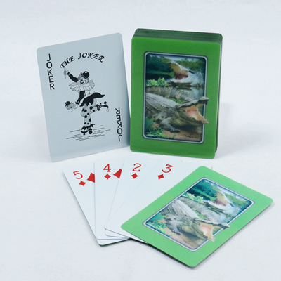 Impresión 3D personalizada Dinosaur Motif Poker Deck Graphic Adult Game Card para el entretenimiento