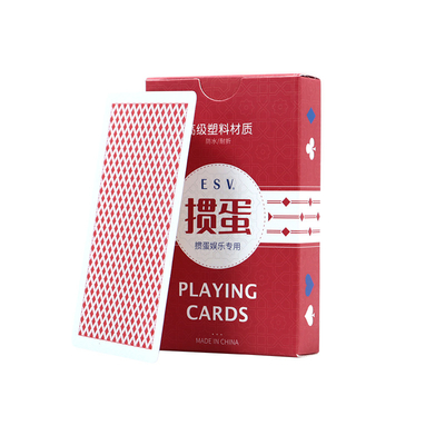 Diseño personalizado Impresión delantera y trasera de cartas de juego impermeables de PVC para juegos duraderos