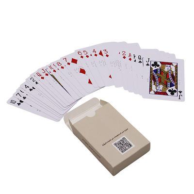 Juego de cartas de póquer con caja de cubierta personalizada hecha de PVC duradero y tablero de papel
