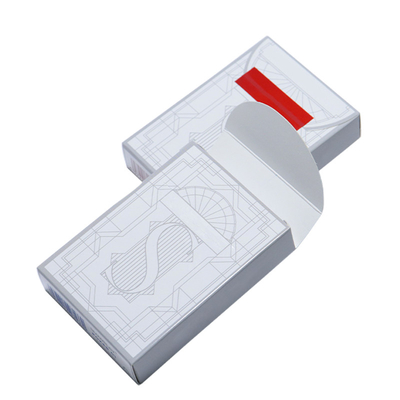 Conjunto de doble caja personalizado Deck de cartas de juego con estuche de plástico duro y impresión de logotipo