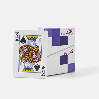Tarjetas de juego de plástico lavadoras impresas a medida con textura de lino de espalda oscura tamaño normal