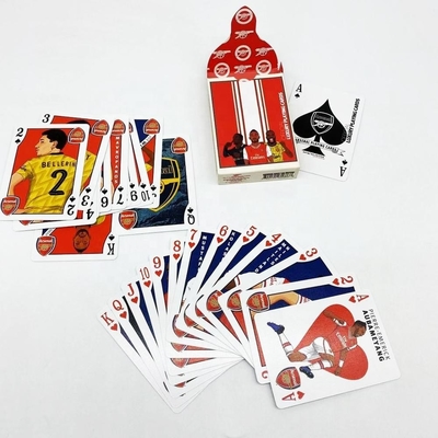 Diseño personalizado Fabricación de cartas de juego para juegos de fútbol