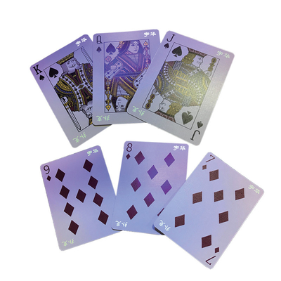Tarjetas de trampa luminosas con tinta UV personalizada marcada con una tarjeta de signo profesional de juego de póquer