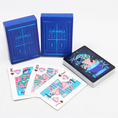 Superficie de barnizado brillante acabado Texas Poker Cards para personalización personalizada