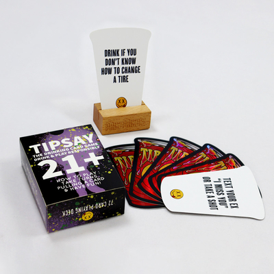 Juego de cartas de bebida a prueba de agua con diseños personalizados y acabado de superficie UV