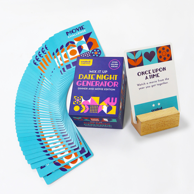 CMYK Impresión a color personalizada Divertida mezcla de cartas de la noche de la cita Juego para hombres y mujeres