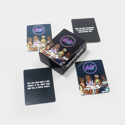 Versión Normal Personalizado Papel Bebida Fiesta Juego de cartas Diseños personalizados Con Caja
