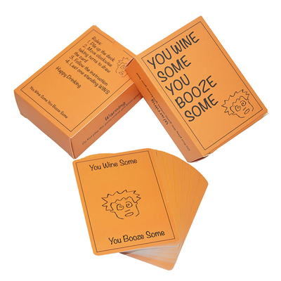 Conjunto de cajas de doble diseño personalizado Fiesta Entretenimiento con bebida Juego de cartas para adultos