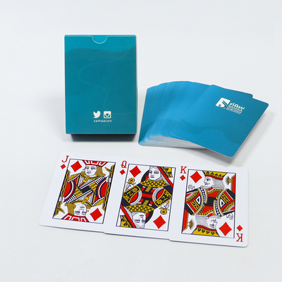 100% de PVC Puente de cartas de juego Impreso cubierta de plástico lavable con acabado de superficie UV