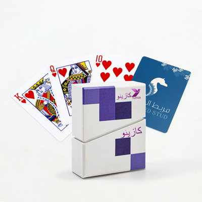Juego de recreación de moda personalizado Juegos de cartas Impreso a prueba de agua Durable con plástico CMYK