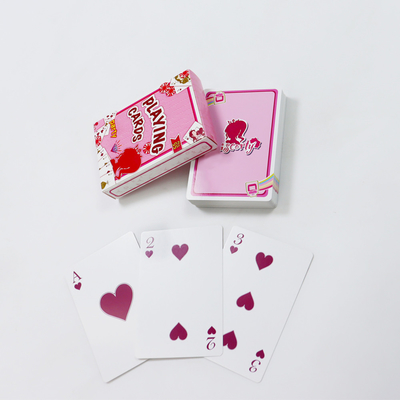 Fabricación Diseños personalizados Mujeres Pink Juego de cartas para pareja Juego personalizado