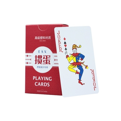 Diseño personalizado Impresión de cartas de juego lavables con caja para suministros de casino en Kuwait