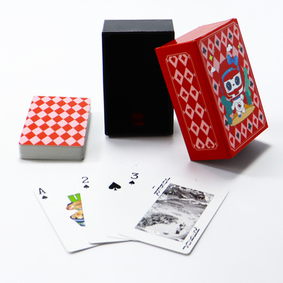 Conjunto de póquer de cajón de diseño personalizado para jugar cartas Impresora acabado de superficie personalizado