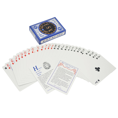Logotipo personalizado Impreso Casino Grade Alemán Núcleo Negro Texturas Papel Deck de Juegos de Póquer