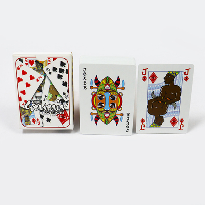 Personalizado Club de publicidad Oficial de póquer cartas de juego Impreso papel estilo africano